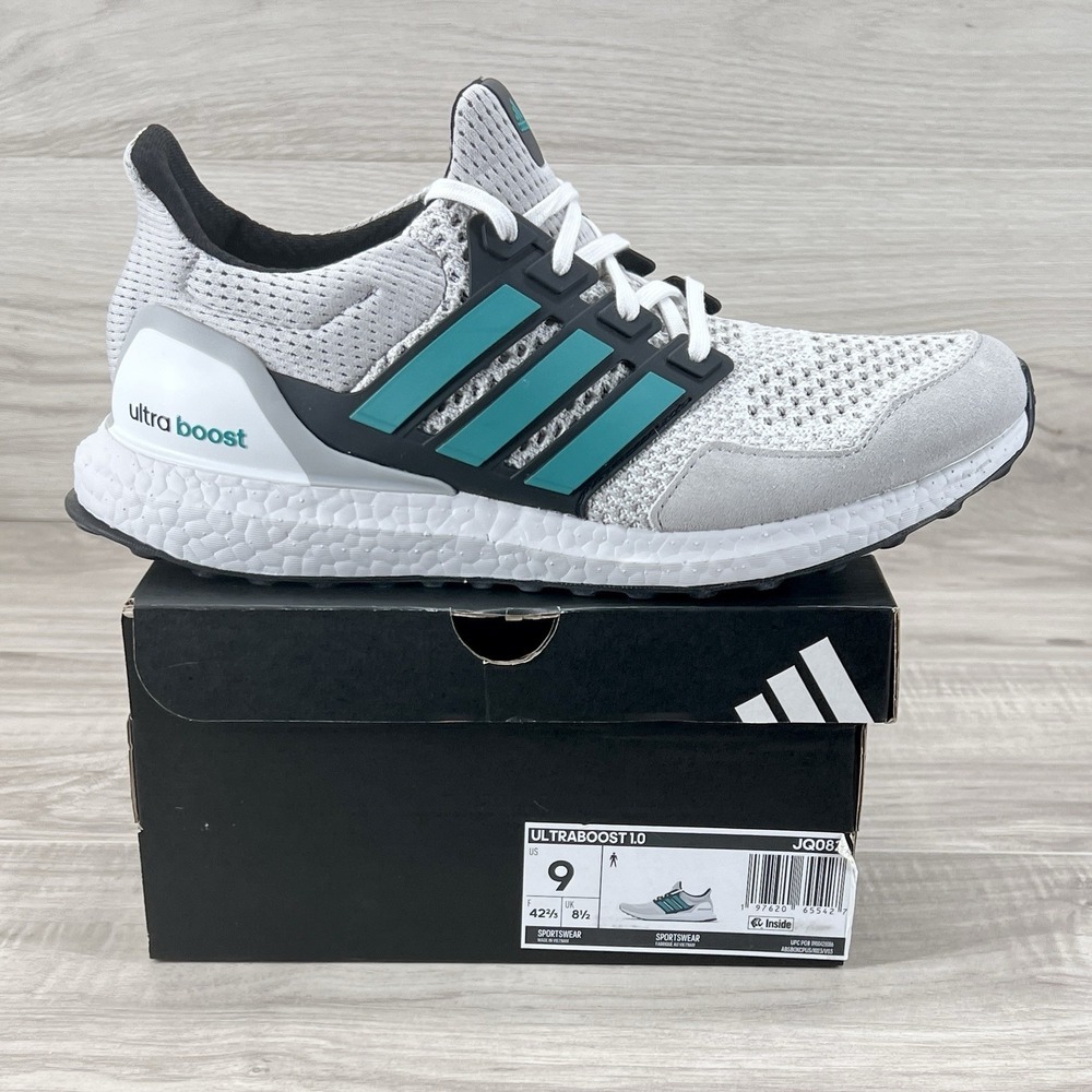 adidas UltraBoost 1.0 White Pure Teal New JQ0823 Size Men's Size 9